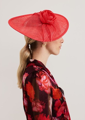 Phase Eight Pink Flower Disc Hats Pink Canada | CKWGSF-689